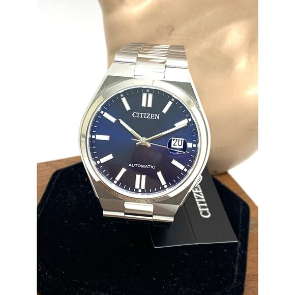 Citizen Men's Watch NJ0150-56L Automatic Blue Dial Silver Stainless Steel 40mm - Picture 13 of 14